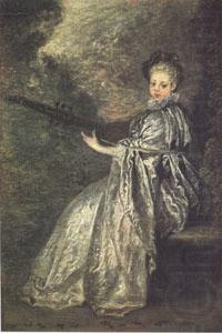 La Finette(The Delicate Musician) (mk05), Jean-Antoine Watteau
